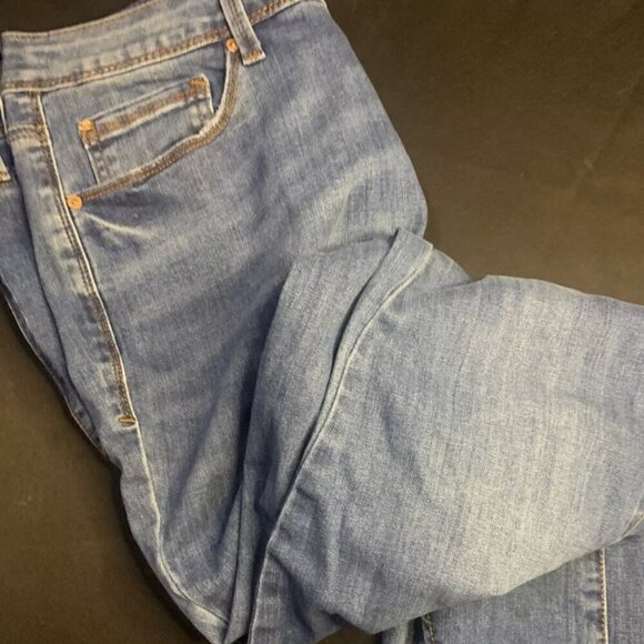 Seven 7 Jeans Womens 16 Light Wash Flare Denim Stretch 5 Pocket Casual‎ - Picture 1 of 5